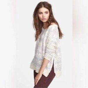 Free people women’s Floral knit sweater medium
